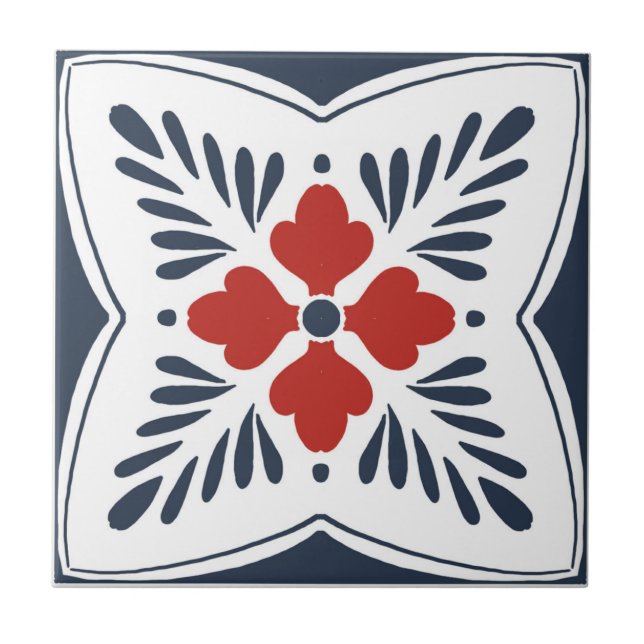 Azulejo Talavera inspirado (Frente)