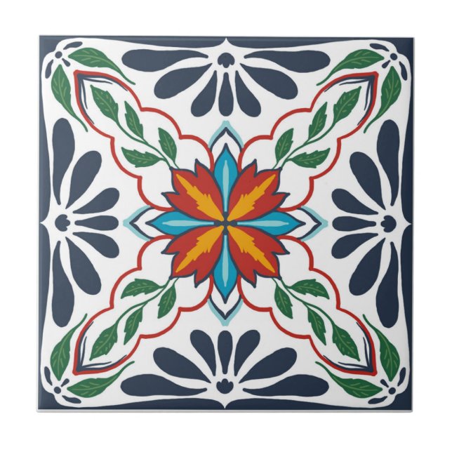 Azulejo Talavera inspirado (Frente)
