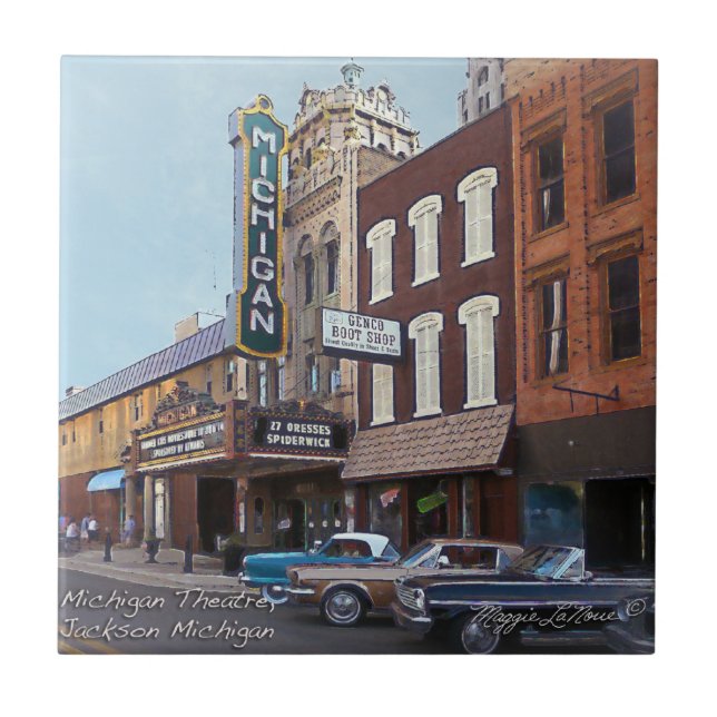 Azulejo - teatro Jackson Michigan de Michigan (Frente)