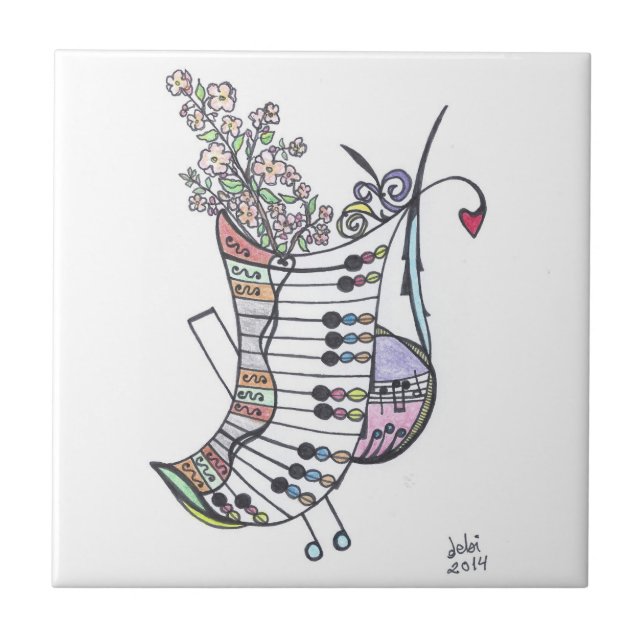 azulejo:  teclado das bananeiras (Frente)