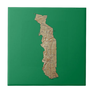 Azulejo Togo Map
