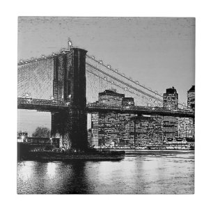 Azulejo Trabalho de arte da ponte Brooklyn