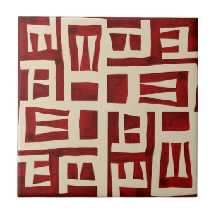 Azulejo Tribal Bakuba Africano