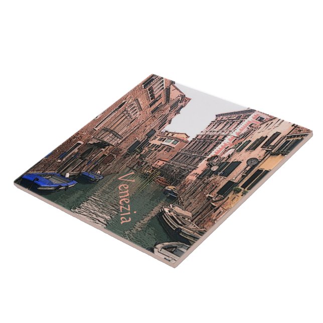 AZULEJO/TRIVET/CANAL VENETIANO (Lateral)
