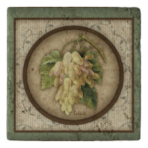 Azulejo Trivet da pedra das uvas de Redoute