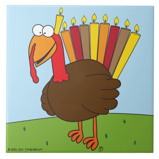 Azulejo/Trivet de Menurkey (grande) (Frente)