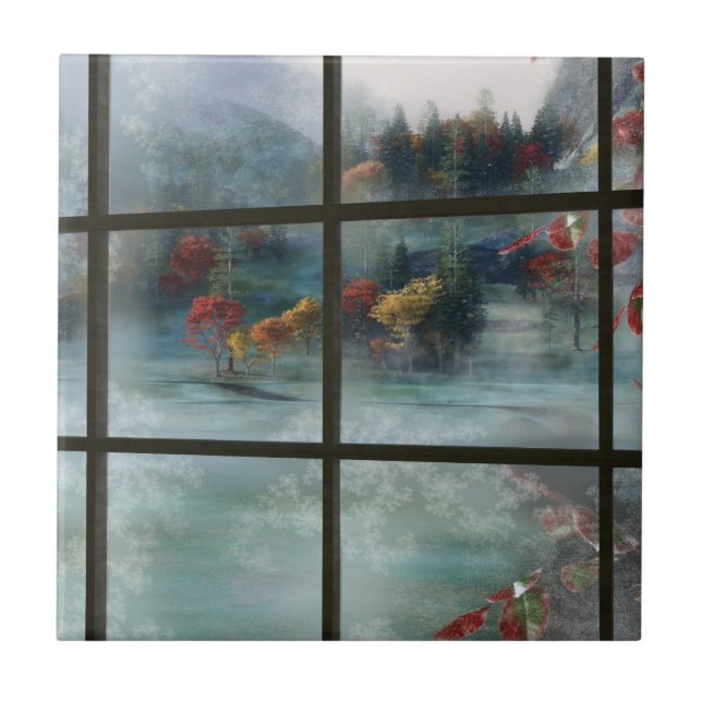 Azulejo/Trivet do Autumn Frost (Frente)