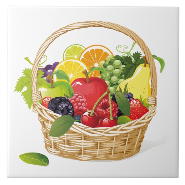 Azulejo Trivet-Fruta (Frente)