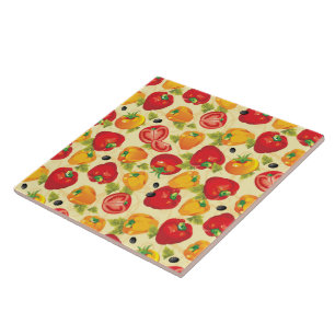 Azulejo Trivet-Vegetais