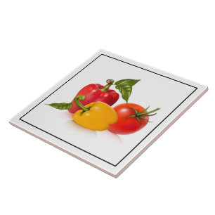 Azulejo Trivet-Vegetais