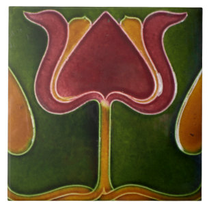 Azulejo - Tulipa Antiga Art Nouveau
