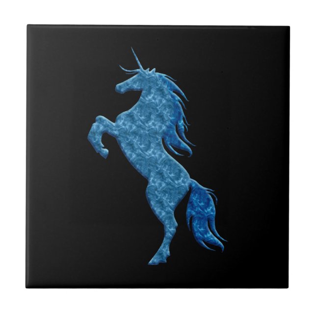 Azulejo Unicorn Blue Fire (Frente)