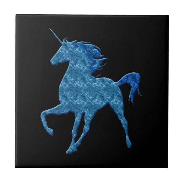 Azulejo Unicorn Blue Fire (Frente)