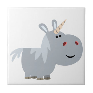 Azulejo Unicorn de Cartoon Incruzável Cute