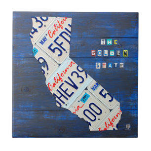 Azulejo V3 do mapa da matrícula de Califórnia