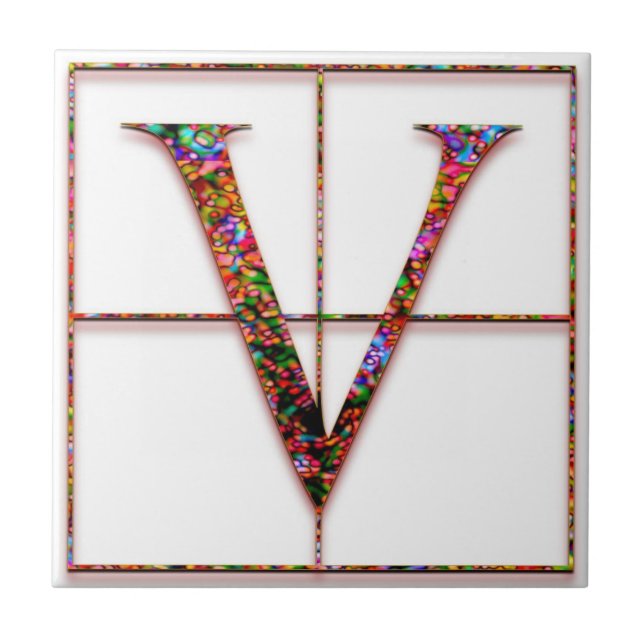 Azulejo V Trajanus Red Custom Monograma (Frente)