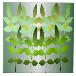 Azulejo verde da folha