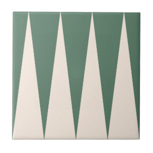 Azulejo Verde de Padrão do Backgammon