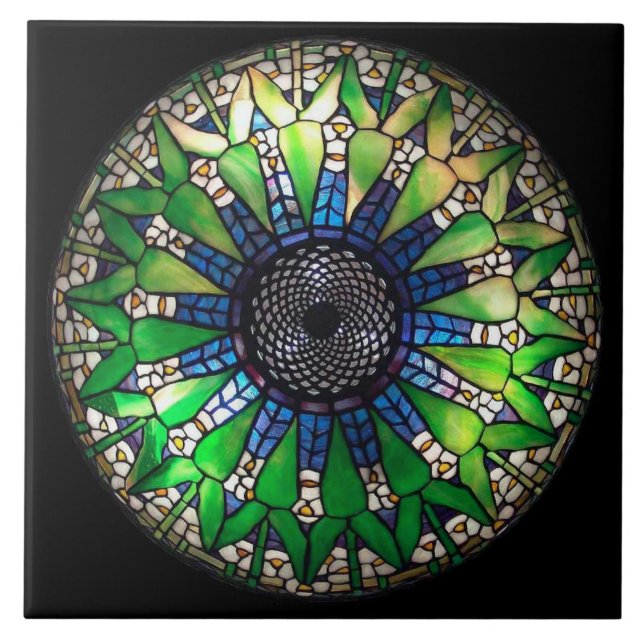 Azulejo verde de Tiffany (Frente)