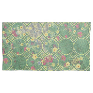 Azulejo Verde Floral Pillowcase