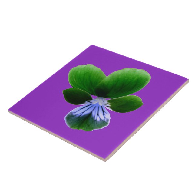 Azulejo verde Pansy (Lateral)