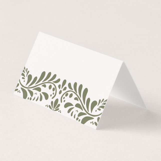 Azulejo Verde Talavera Fiesta Place Mesa Decor (Frente)