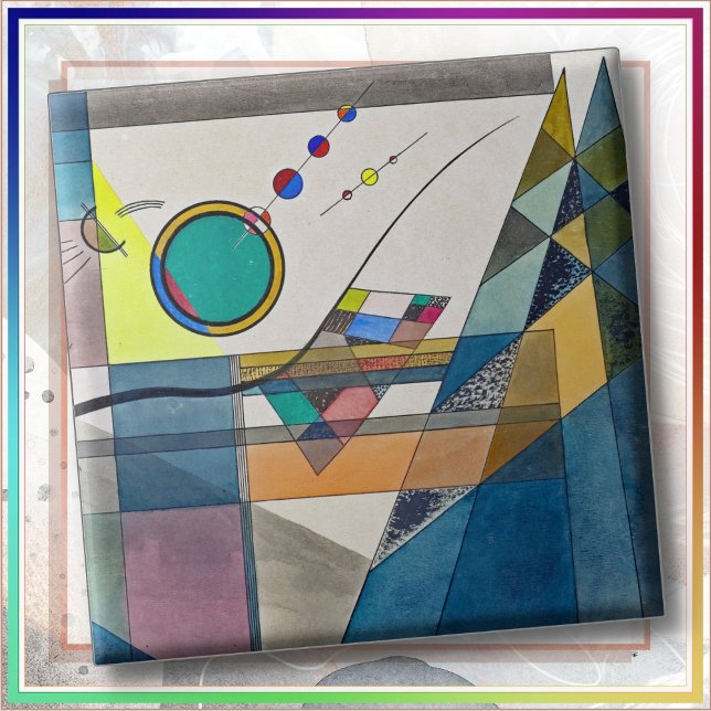 AZULEJO - "Verde" - Wassily Kandinsky (This Ceramic Tile features an abstract art image entitled "Green" by Kandinsky.)