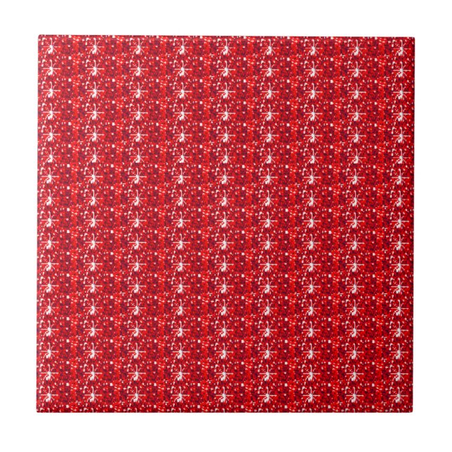 Azulejo vermelho brilhante (Frente)