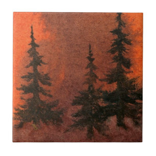 Azulejo Vermelho da Árvore Pine