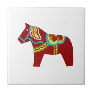 Azulejo vermelho do cavalo de Dala