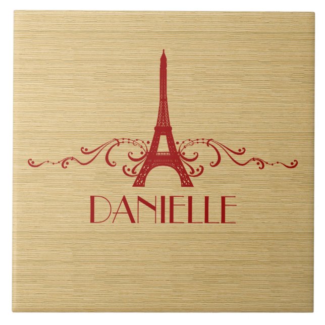 Azulejo Vermelho francês florescente (Frente)