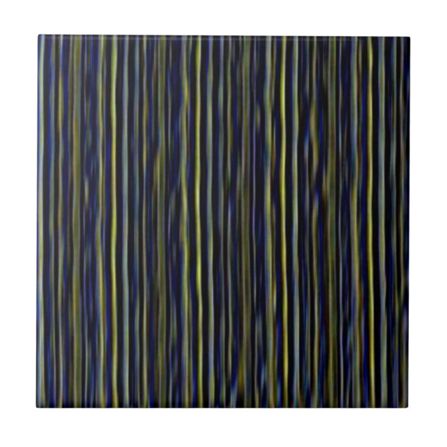 Azulejo Vertical Verde Azul Linhas Verticais (Frente)