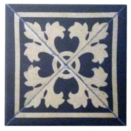 Azulejo Victoriano Azulejo Azul e Branco