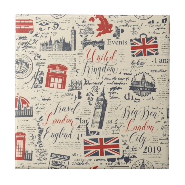 Azulejo Vintage London (Frente)