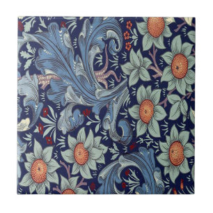 Azulejo Vintage William Morris Padrão de Frutas do