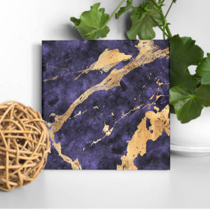 Azulejo Violet Dourado - Destaque doméstico Elegan