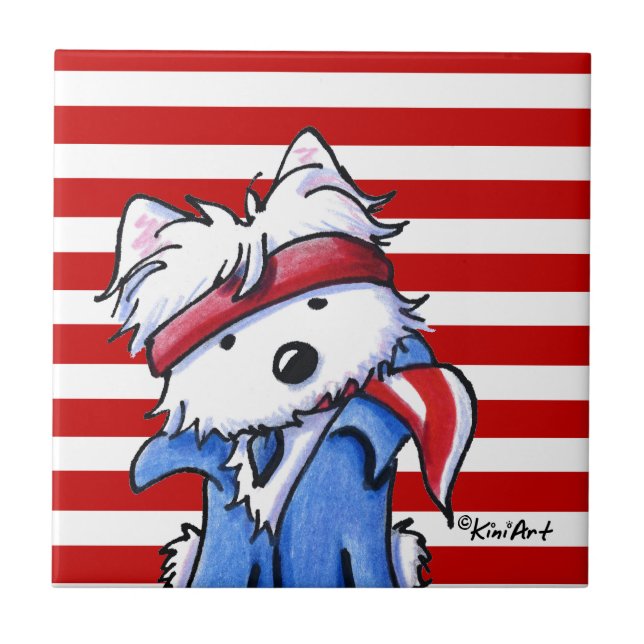 Azulejo Westie Boss (Frente)