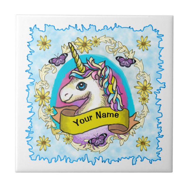 Azulejo Whimsy Unicorn (Frente)