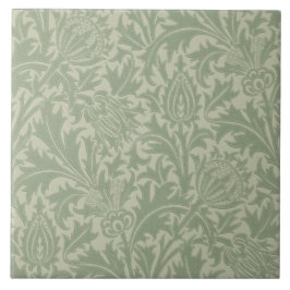 Azulejo Wm Morris Arts & Artesanatos Green Thistis