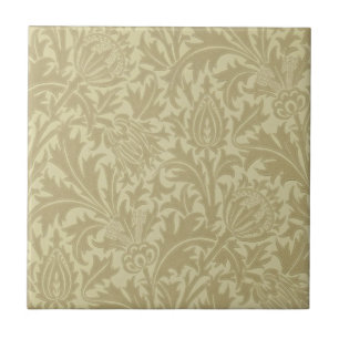 Azulejo Wm Morris Ochre de Artes e Artesanatos