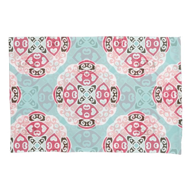 Azulejos abstrato azuis: vinheta fofa. (Frente)