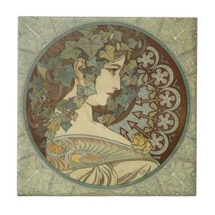 Azulejos Alphonse Mucha Art Nouveau