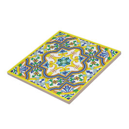 💛 💙 💚 Azulejos azuis e amarelos impressionantes