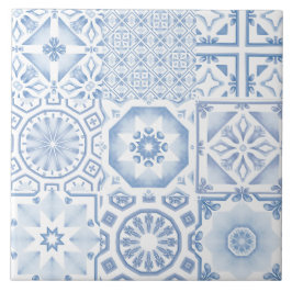 Azulejos azuis, mosaico, majolica,