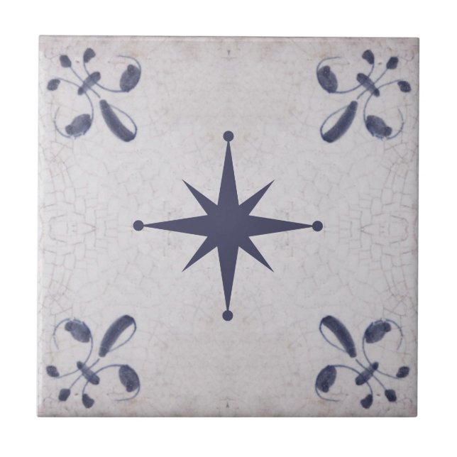 azulejos azuis vintage delft (Frente)