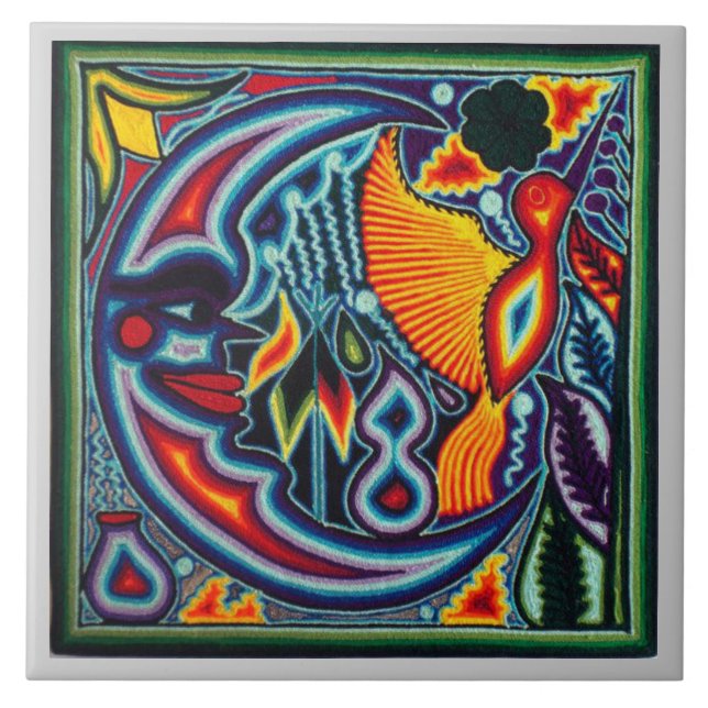 Azulejos - Beija-flor à Luz da Lua (Frente)