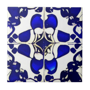 Azulejos — branco azul — indigo — arte geométrica