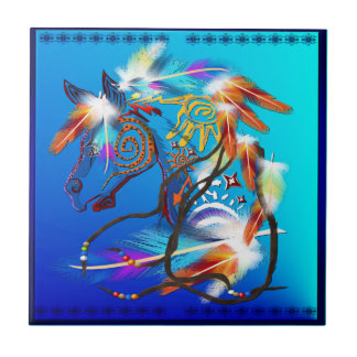 Azulejos brilhantes do cavalo