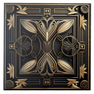 Azulejos Cerâmicos Art Déco Elegantes