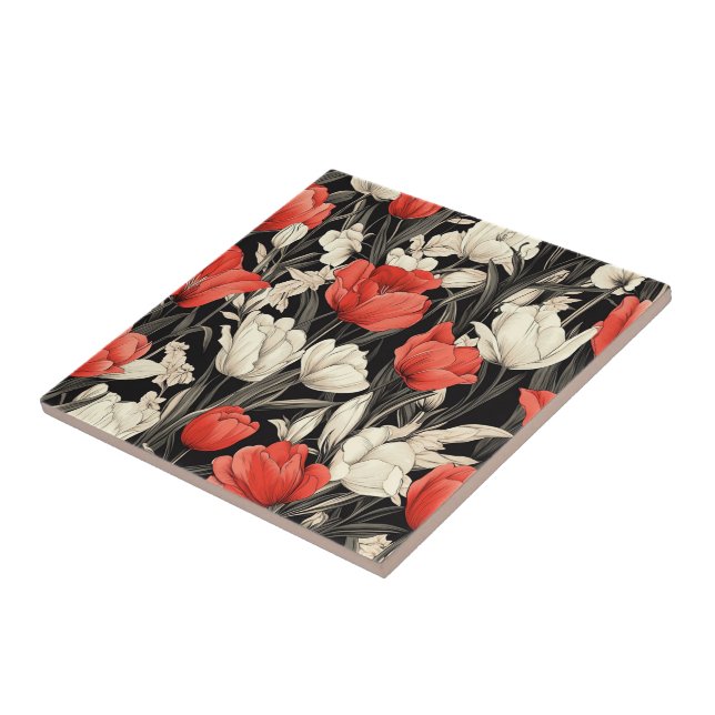 Azulejos Cerâmicos De Boho Marroquino Tulip (Lateral)